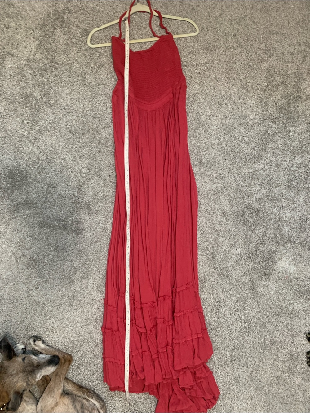 Free People Red Halter Maxi Dress - Picture 8 of 10